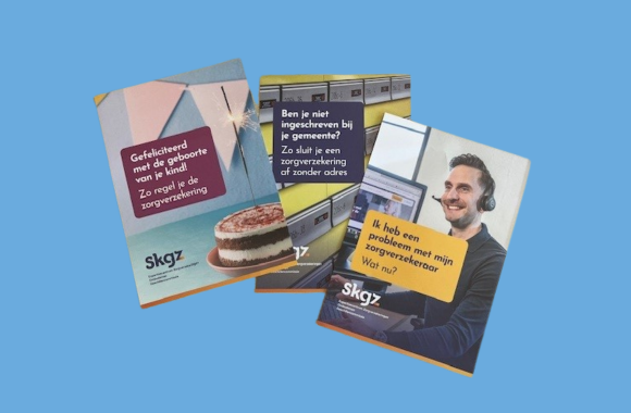 Voorbeeldweergave van 3 flyers